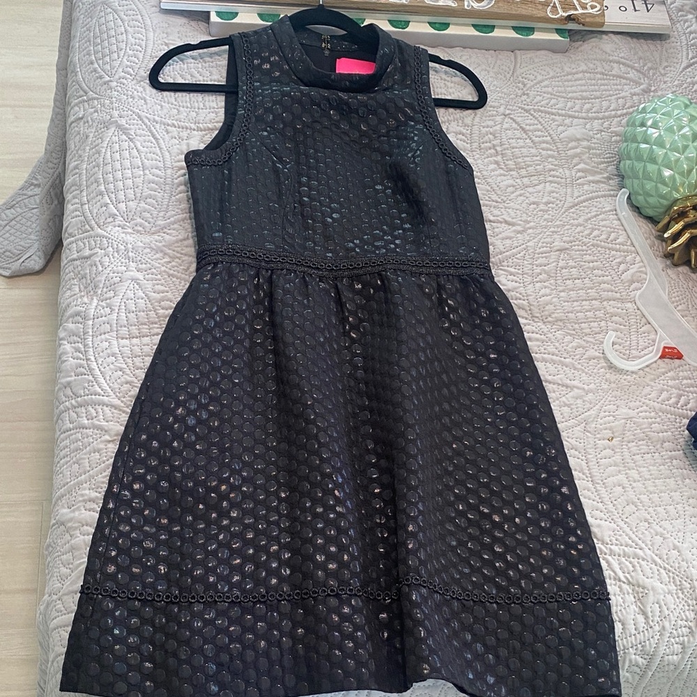 Lilly Pulitzer Black Textured Dress